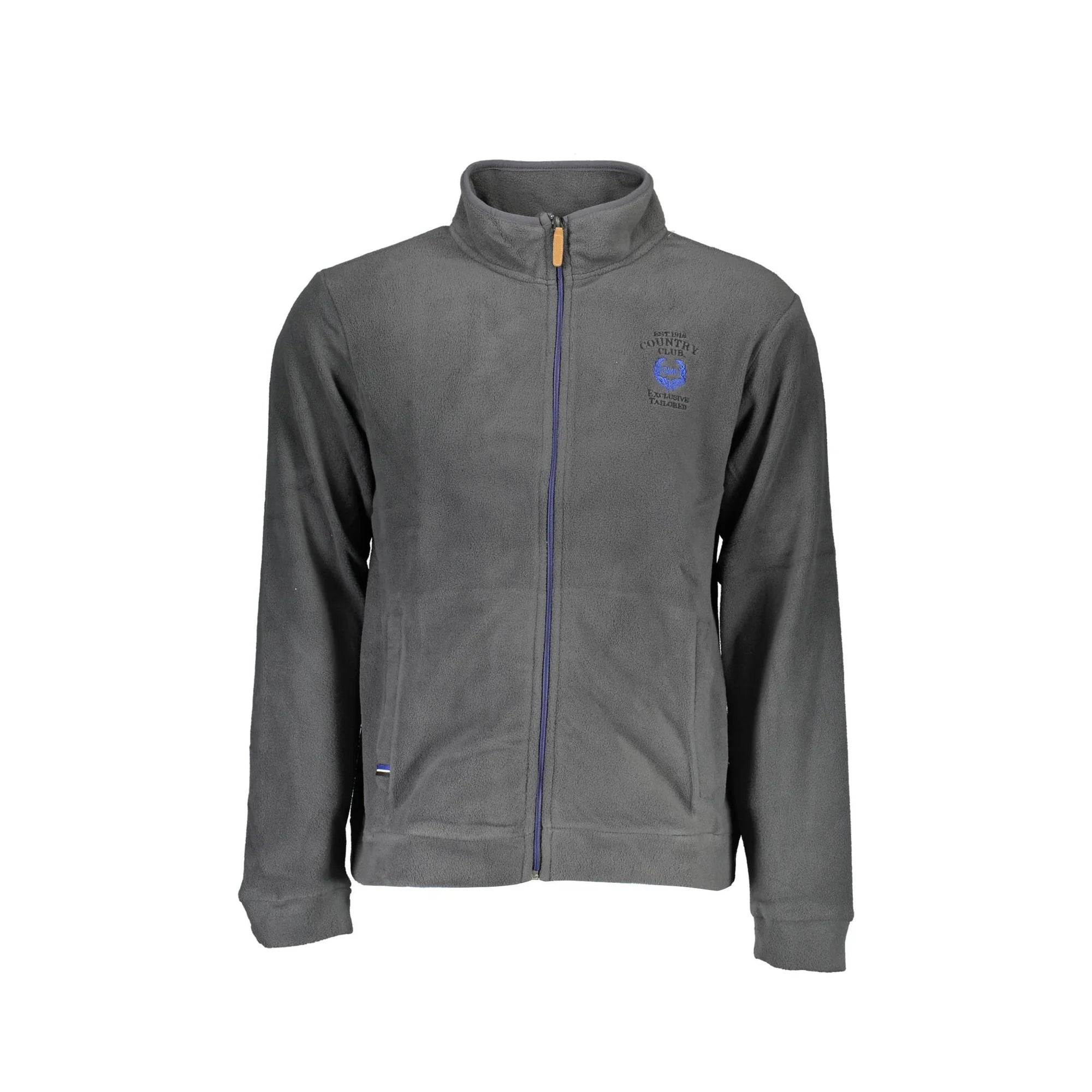 GIAN MARCO VENTURI FELPA CON ZIP UOMO BLU