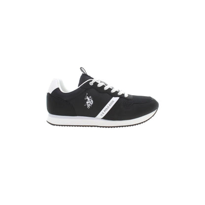 U.S. Polo Sneakers Uomo Nere Lacci Dettagli Contrasto Logo U.S. Polo Best Price Nero - foto prodotto