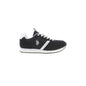 U.S. Polo Sneakers Uomo Nere Lacci Dettagli Contrasto Logo U.S. Polo Best Price Nero - foto prodotto