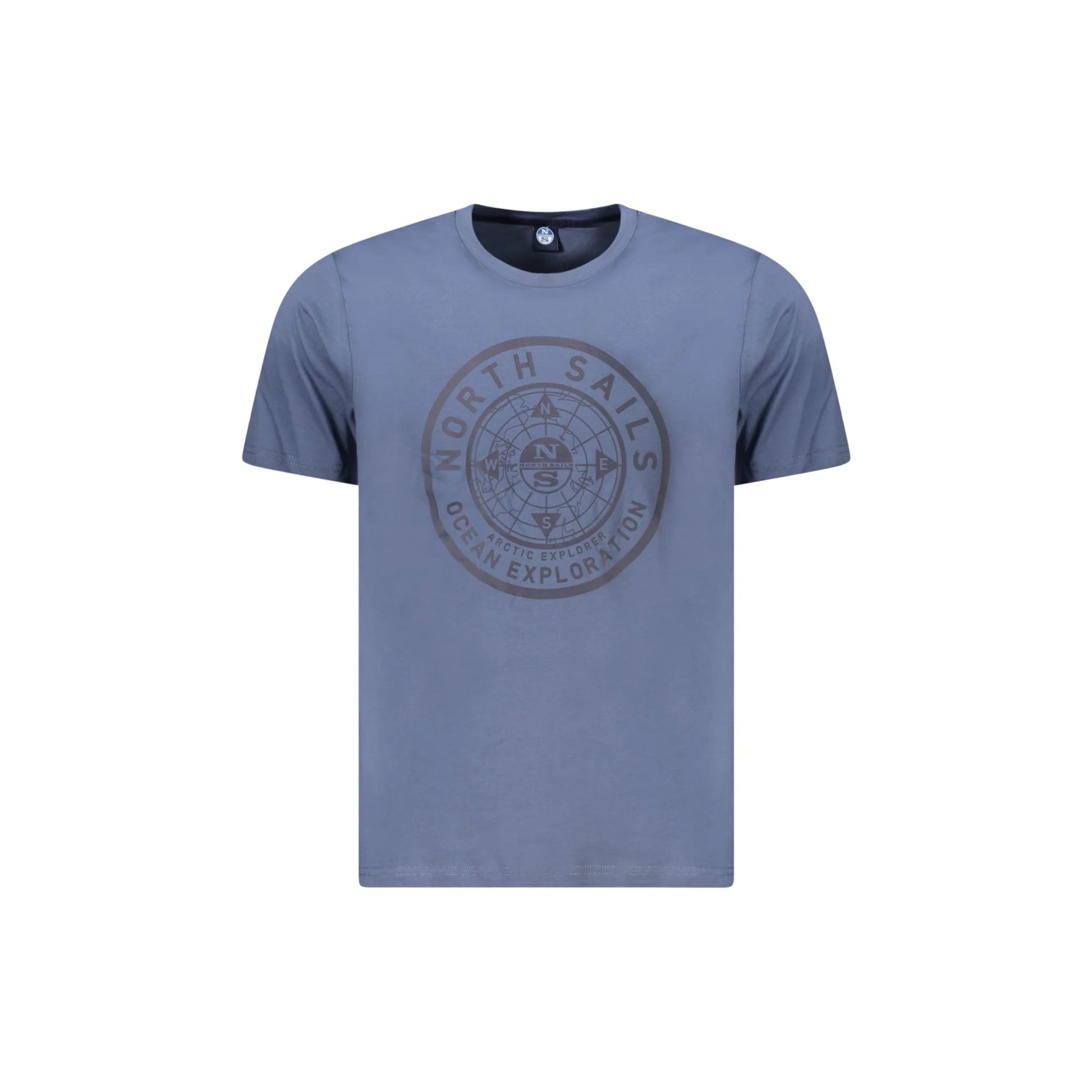 North Sails T-Shirt Maniche Corte Uomo Blu Stampa Logo - foto prodotto