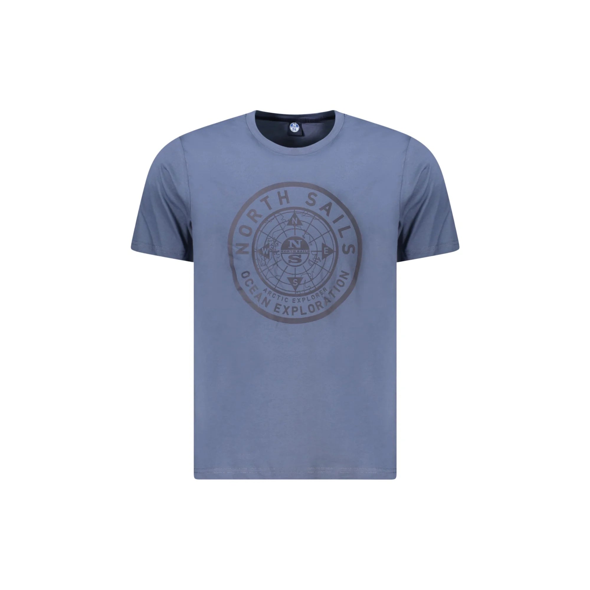 North Sails T-Shirt Maniche Corte Uomo Blu Stampa Logo - foto prodotto