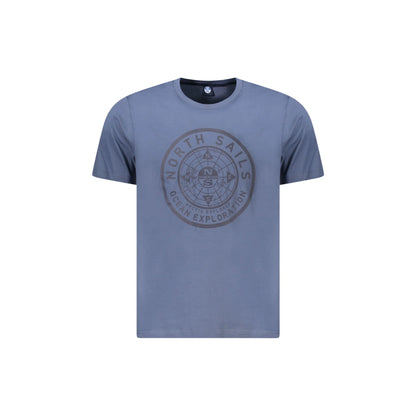 North Sails T-Shirt Maniche Corte Uomo Blu Stampa Logo - foto prodotto