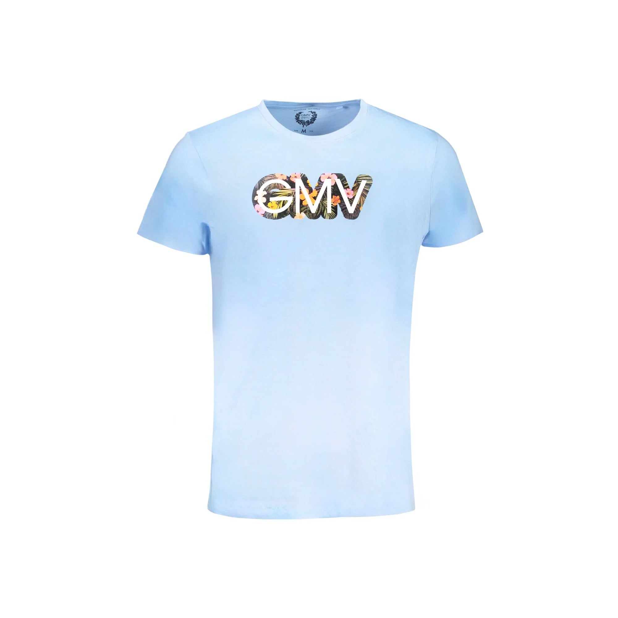 Gian Marco Venturi T-Shirt Maniche Corte Uomo Azzurra Stampa Azzurro - foto prodotto