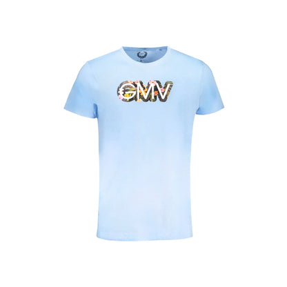 Gian Marco Venturi T-Shirt Maniche Corte Uomo Azzurra Stampa Azzurro - foto prodotto