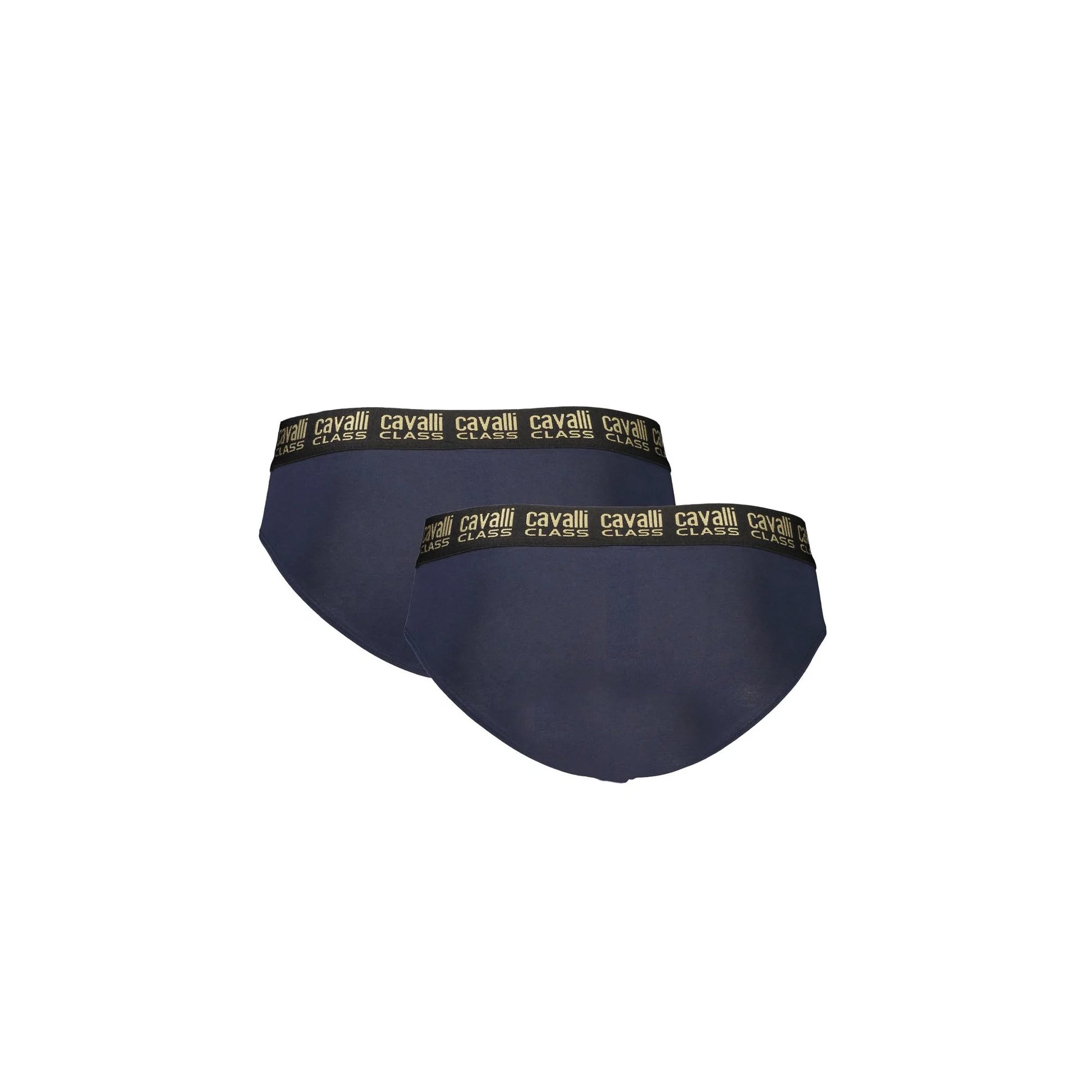 Cavalli Class Slip Uomo Blu Bi-Pack Elastico Stampa Logo Intimo - vista 2