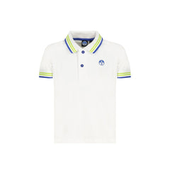 North Sails Polo Maniche Corte Bambino Bianca Logo