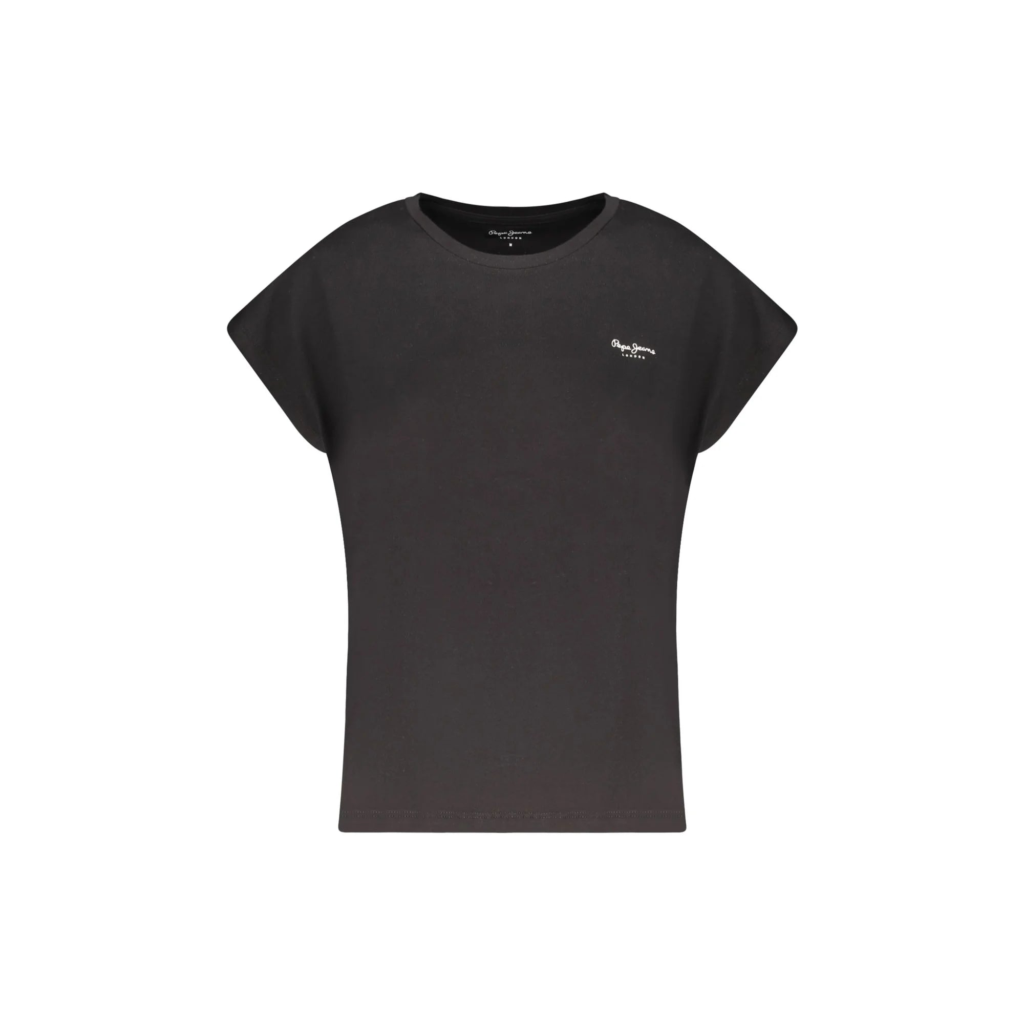 PEPE JEANS T-SHIRT MANICHE CORTE DONNA NERO