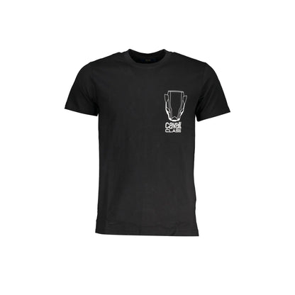 Cavalli Class T-Shirt Maniche Corte Uomo Nera Stampa Logo Nero - foto prodotto