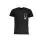 Cavalli Class T-Shirt Maniche Corte Uomo Nera Stampa Logo Nero - foto prodotto