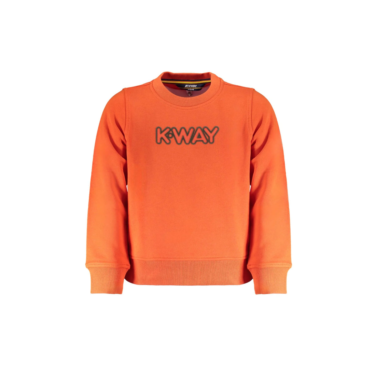 K-WAY FELPA SENZA ZIP BAMBINO ARANCIO