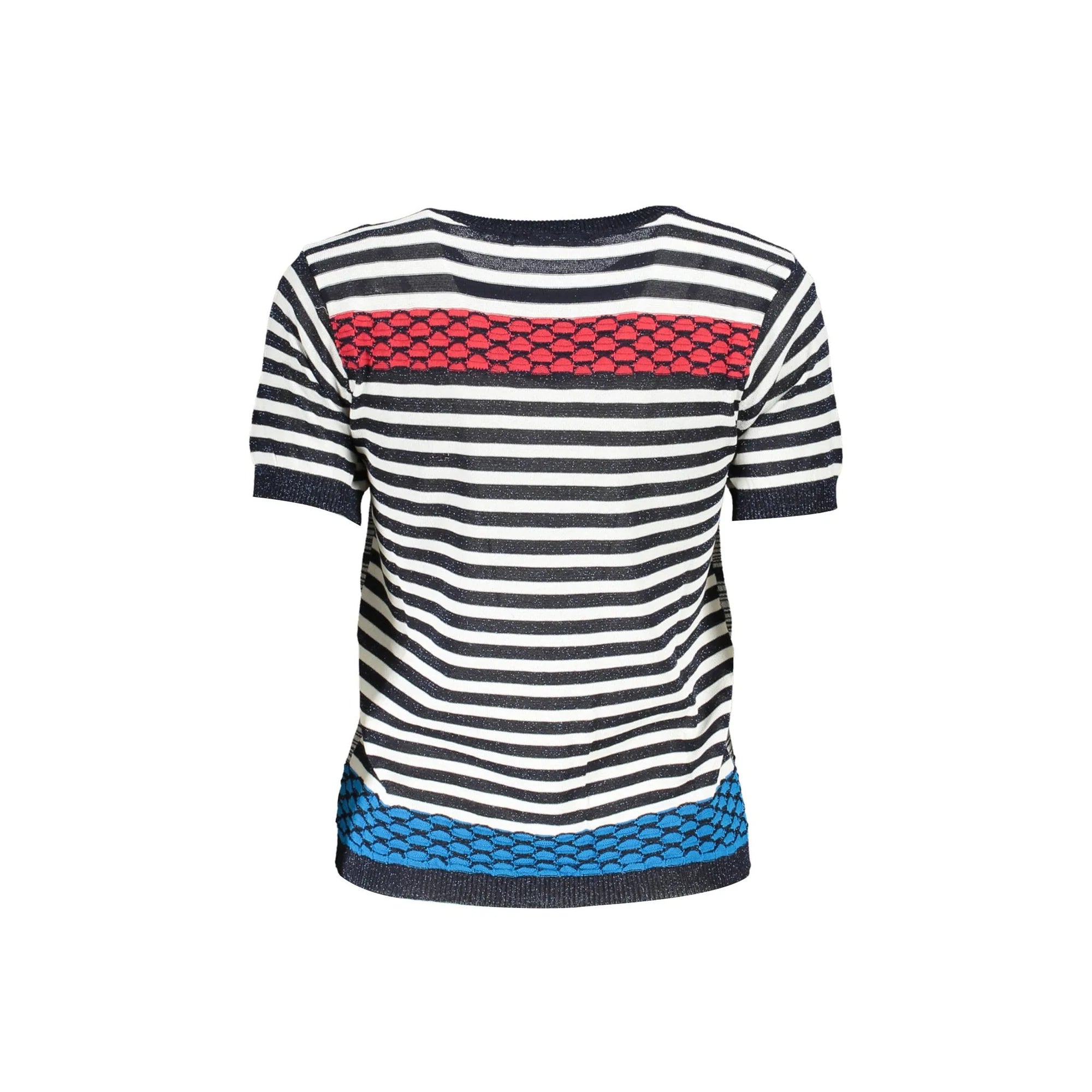 Desigual Maglia Donna Blu Logo Maglie - vista 2