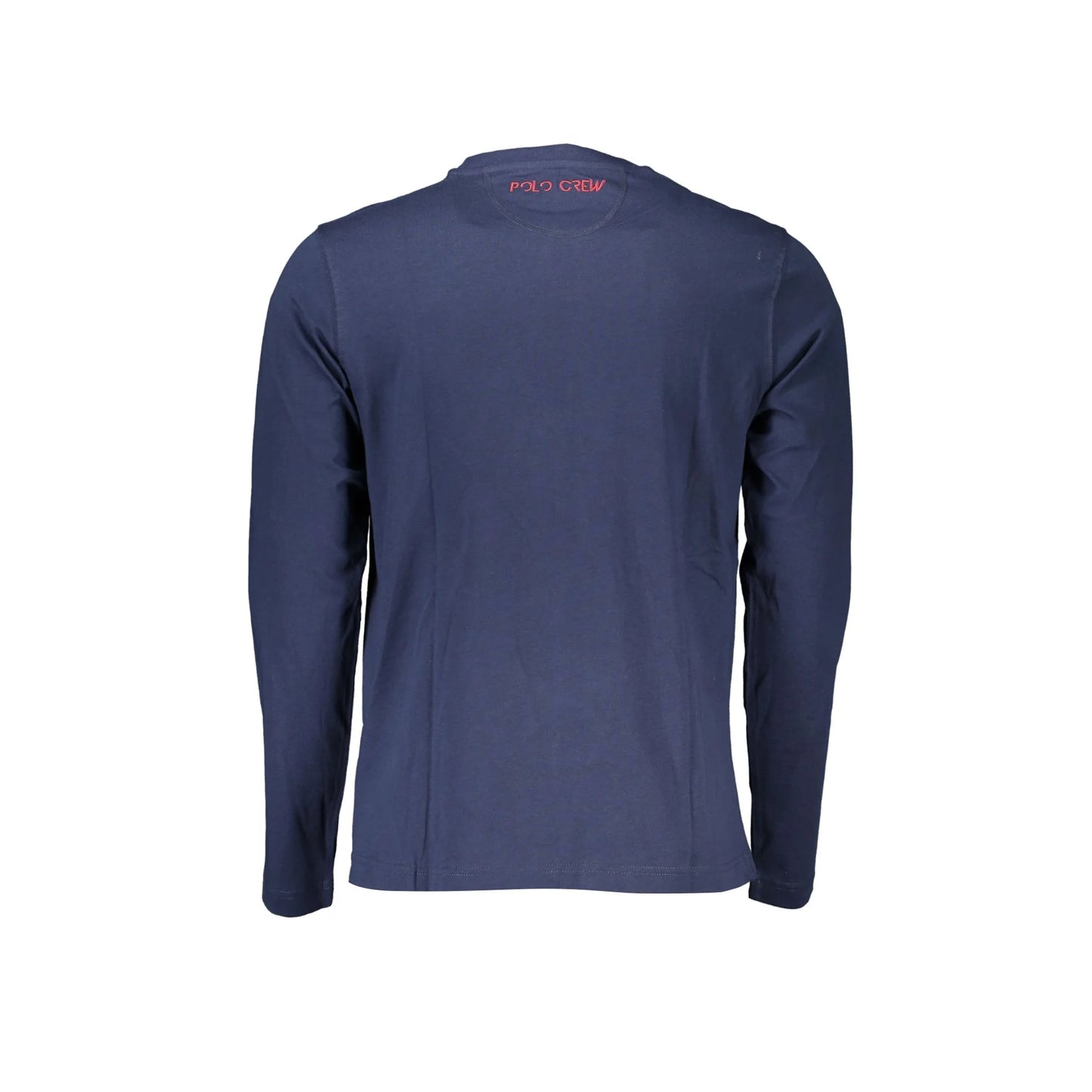 La Martina T-Shirt Maniche Lunghe Uomo Blu Ricamo - vista 2