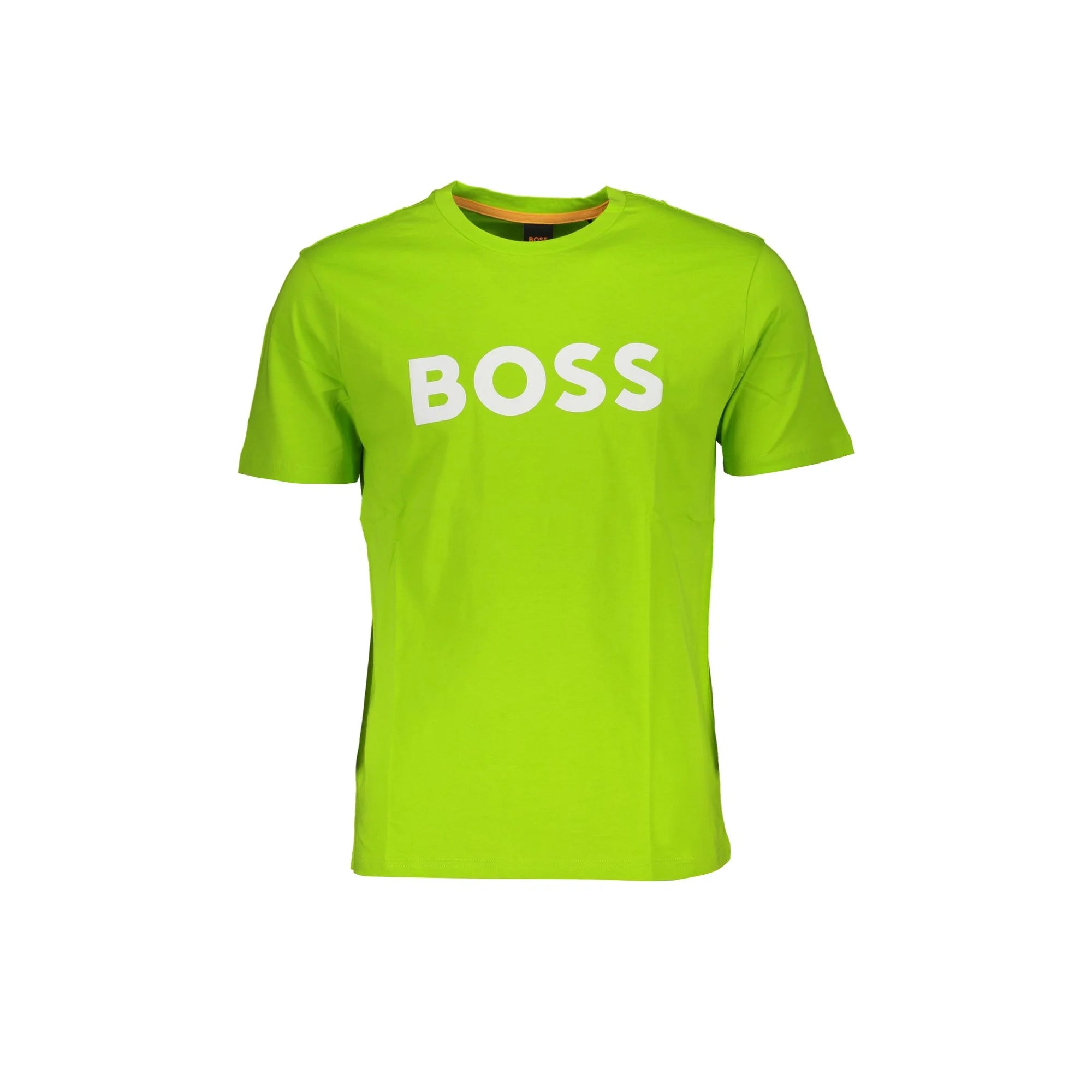 Boss T-Shirt Maniche Corte Uomo Verde Stampa Logo - foto prodotto