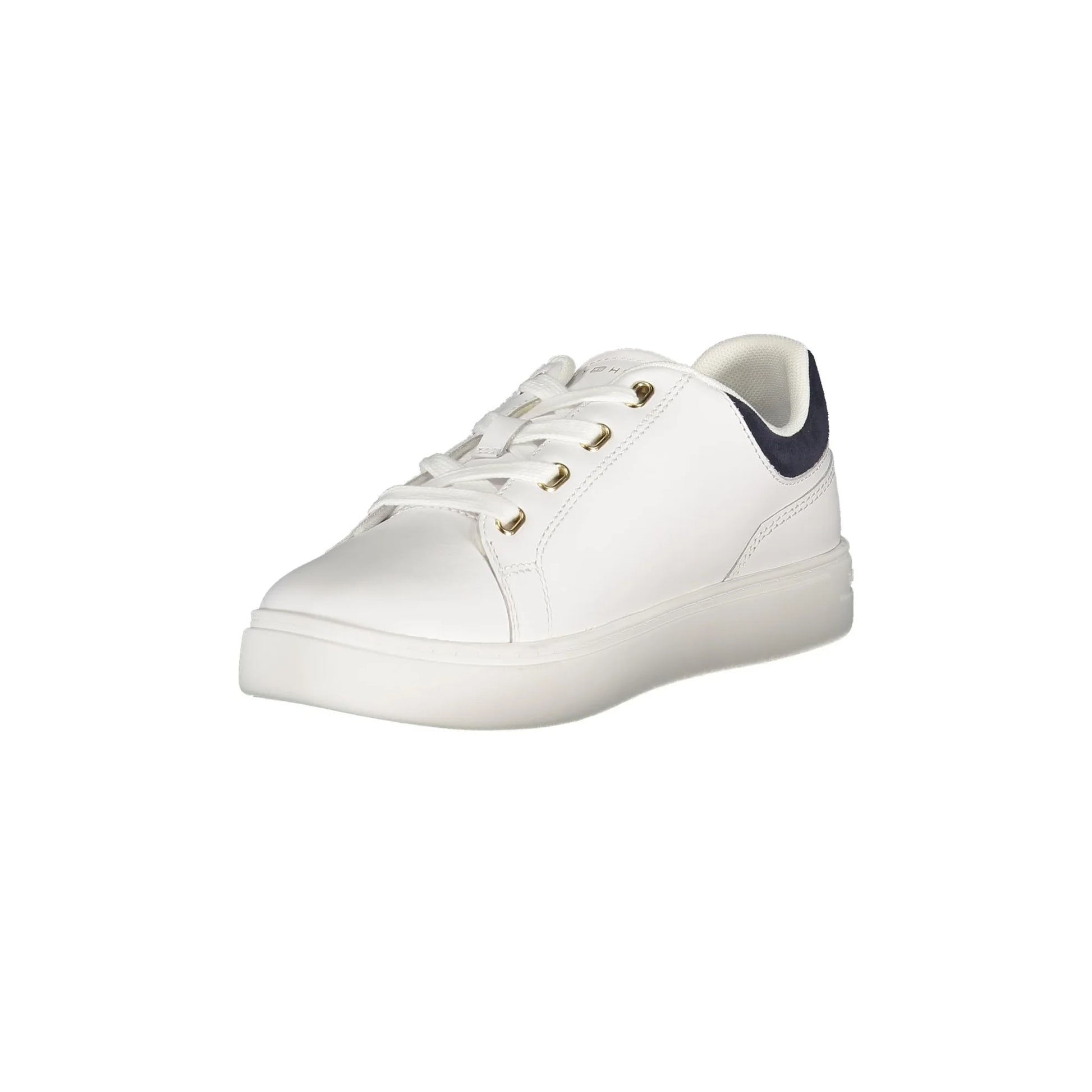 TOMMY HILFIGER Calzatura Sportiva Donna Bianco con Lacci e Logo Sneakers - vista 3