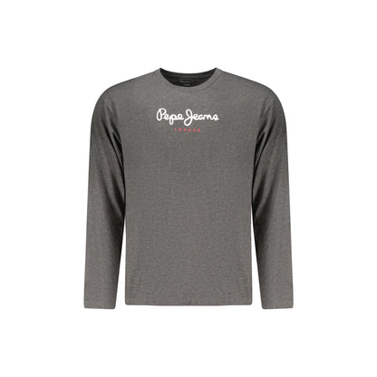 Pepe Jeans T-Shirt Maniche Lunghe Uomo Grigia Stampa Grigio - foto prodotto