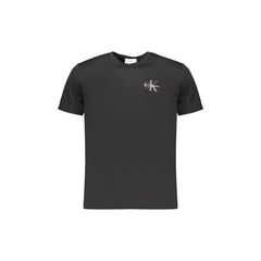 Calvin Klein Tričko Krátký Rukáv Muži Černé S Tiskem Loga
