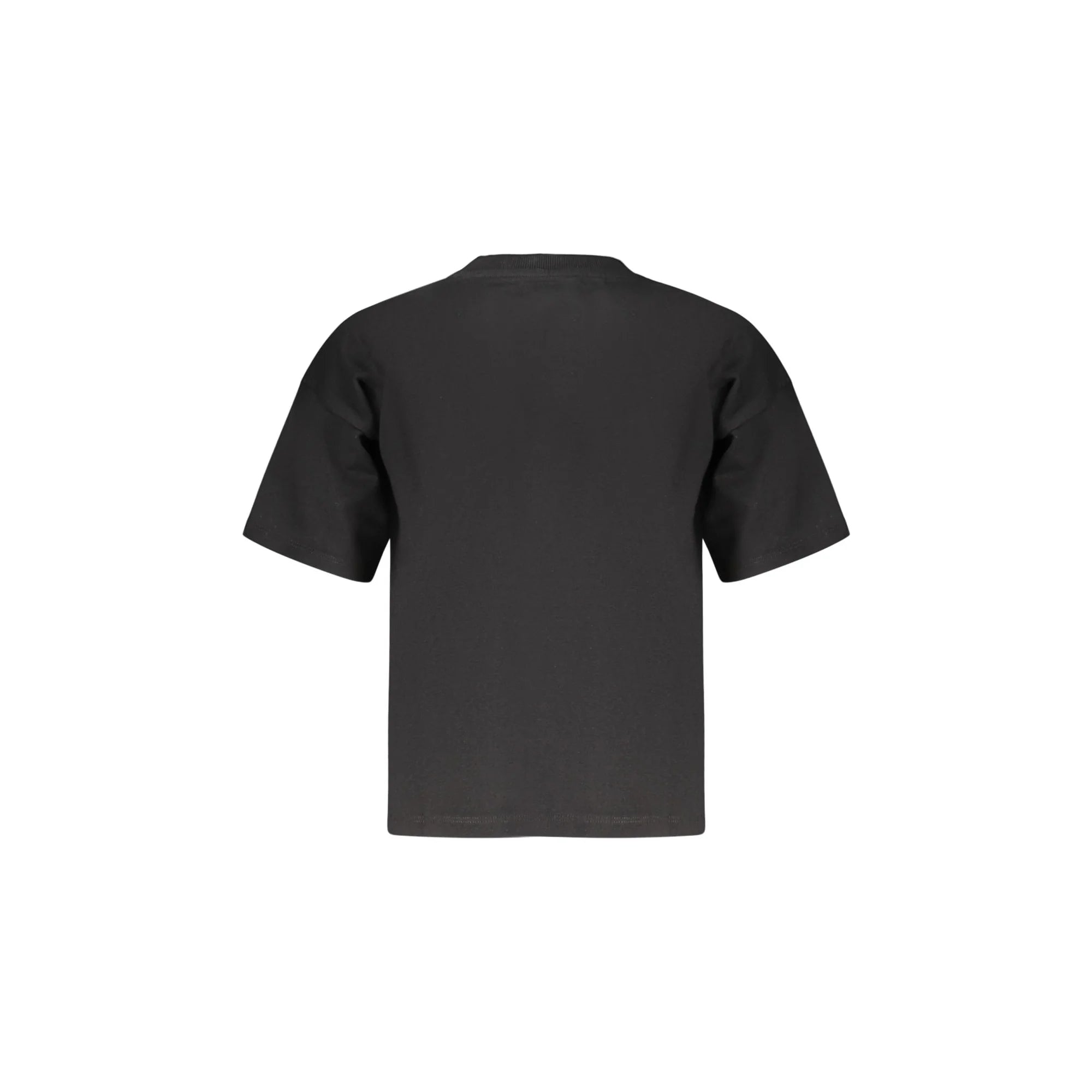 GUESS JEANS T-SHIRT MANICHE CORTE BAMBINO NERO