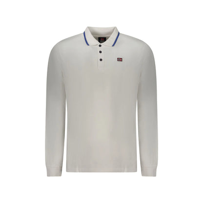 Norway 1963 Polo Uomo Bianca Maniche Lunghe Cotone Ricamo Logo Bianco - foto prodotto