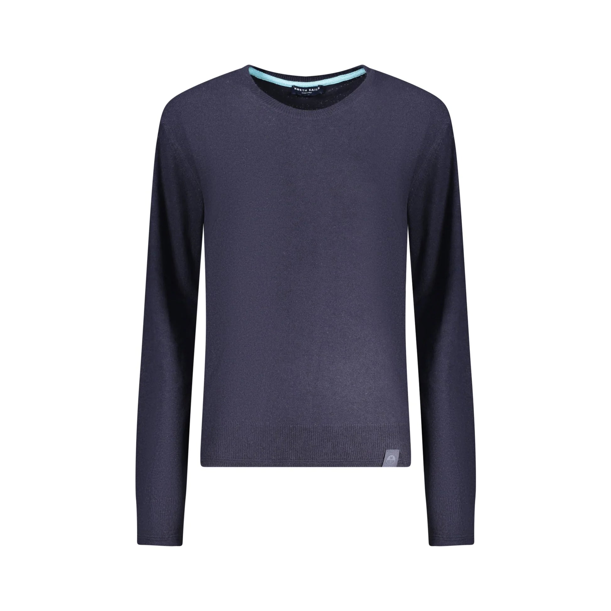 North Sails Maglione Donna Blu Girocollo Lana Cachemire Logo Maglie - foto prodotto