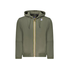 K-Way hanorac Bărbați Verde Prosper Brushed cu Cappuccio și Fermoar
