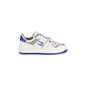 TOMMY HILFIGER Scarpe Sneakers Uomo Bianche con Dettagli Blu Royal Bianco - foto prodotto