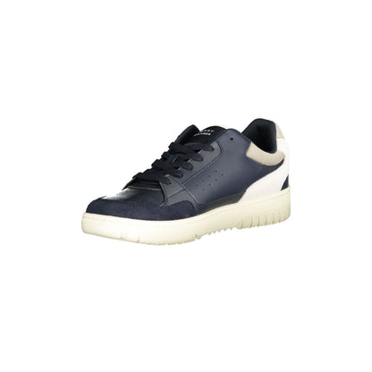 TOMMY HILFIGER Scarpe Sneakers Uomo Blu con Dettagli a Contrasto - vista 3