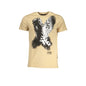 Cavalli Class T-Shirt Maniche Corte Uomo Beige Stampa - foto prodotto