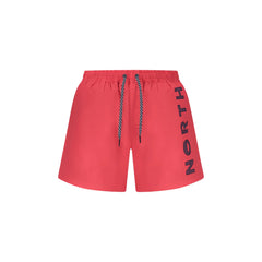 North Sails Costume da Mare Uomo Rosso Stampa Logo