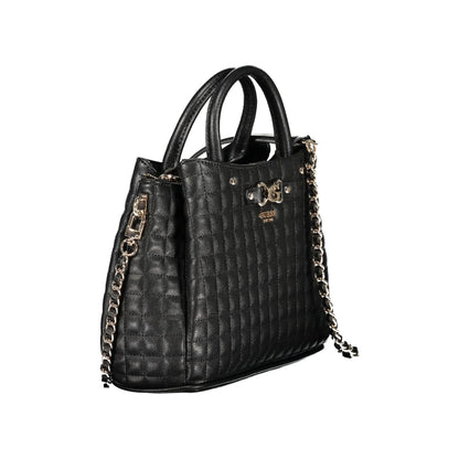 Guess Jeans Borsa a Tracolla Donna Nera Logo Borse nero - vista 3