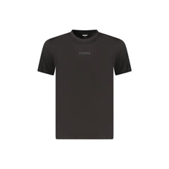 Guess Jeans T-Shirt Manches Courtes Homme Noire Imprimé Relief Logo