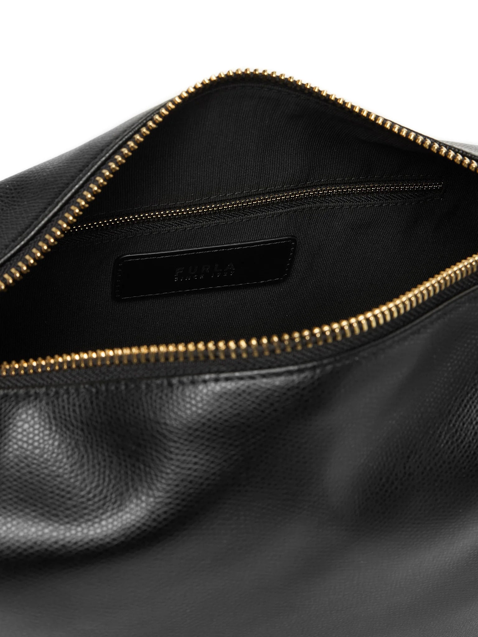 Furla Sac à main Femme Noir Bandoulière Cuir Tonie Logo