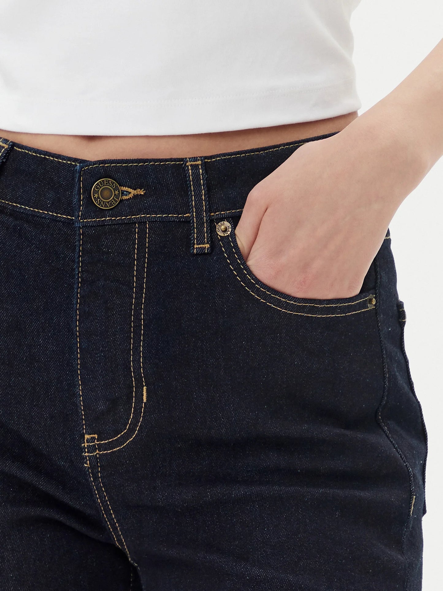 Guess Jeans Donna Blu Logo - vista 4