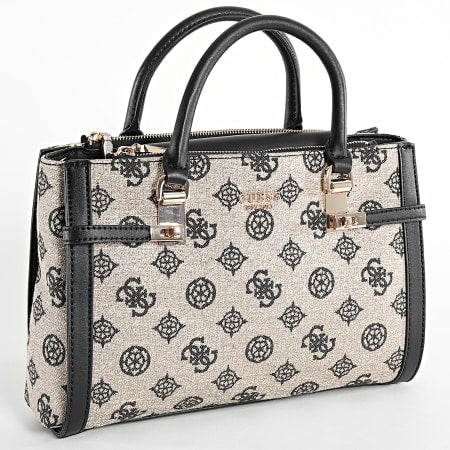 GUESS JEANS Borsa Donna Loralee Nera a Mano con Tracolla Removibile
