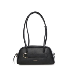 Coccinelle Borsa a Spalla Pelle Donna Nera Logo