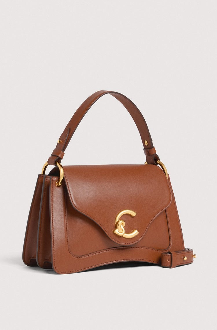 Coccinelle Borsa a Tracolla Pelle Donna Marrone Logo Borse - vista 3