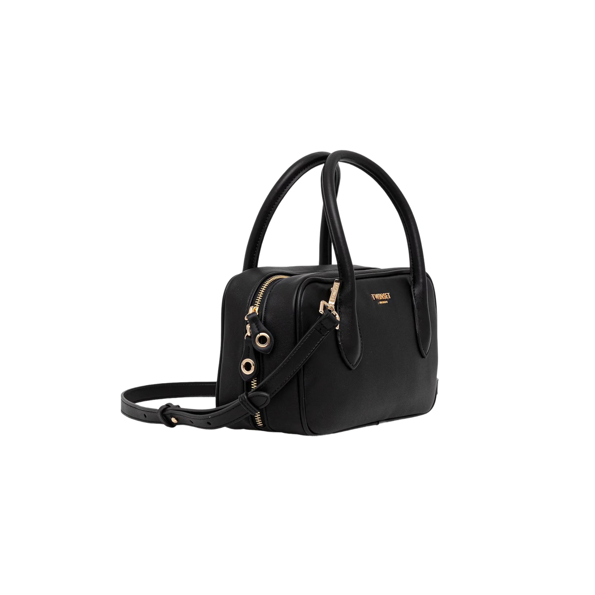 TWINSET Borsa Donna a Mano Nera Bauletto con Tracolla Removibile Borse nero - vista 3