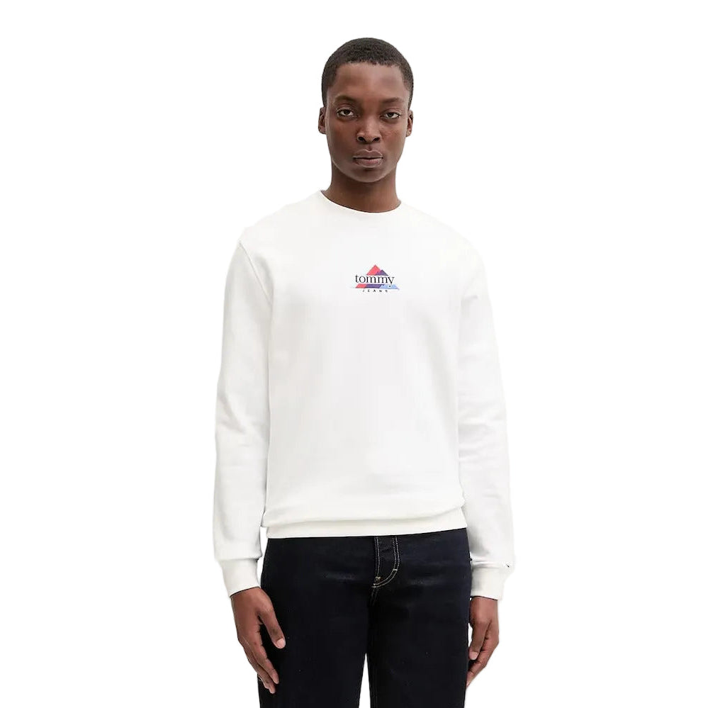 Tommy Hilfiger Felpa Maniche Lunghe Uomo Bianca Ricamo Felpe bianco - foto prodotto