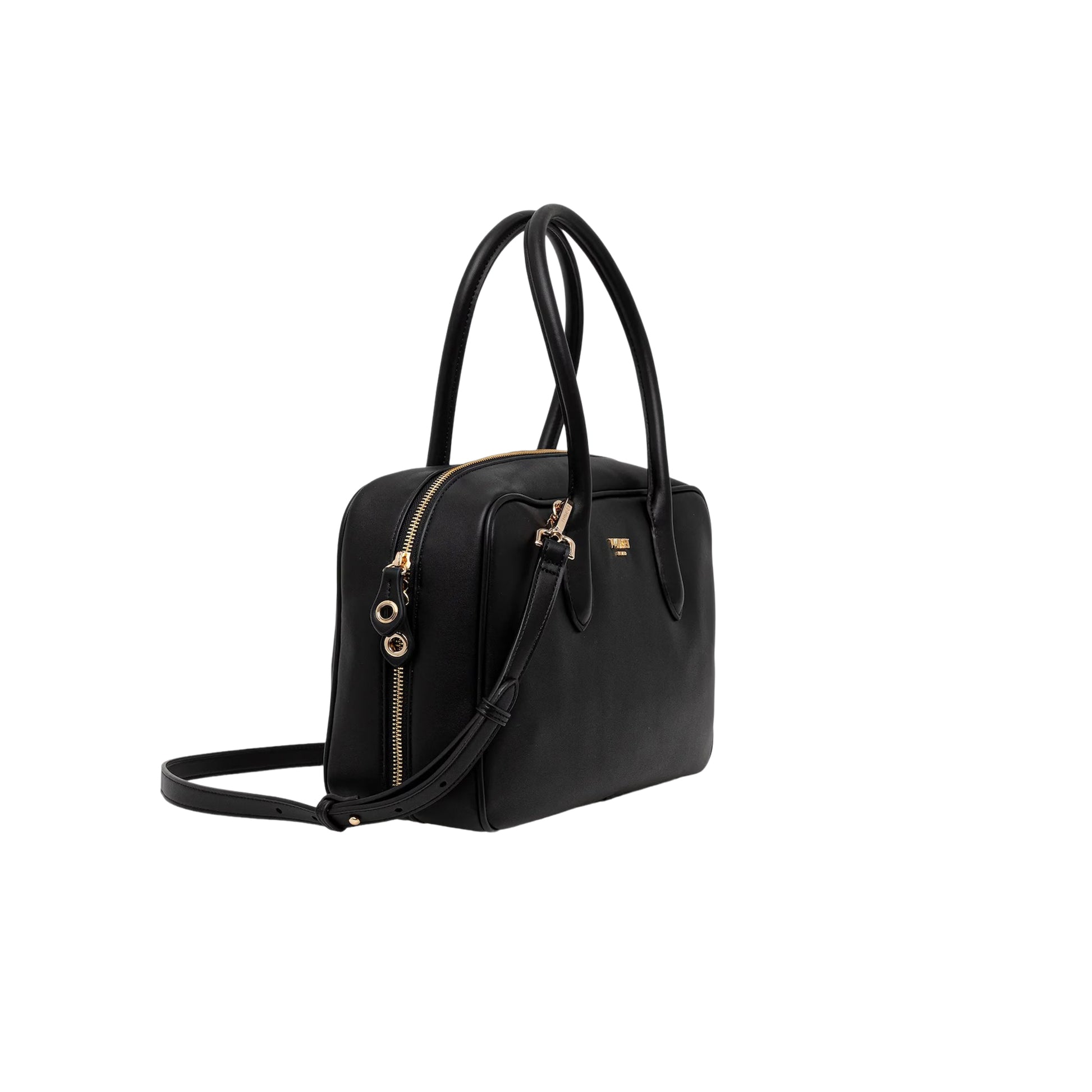 TWINSET Borsa Donna a Mano Bauletto Nero con Tracolla Regolabile Borse - vista 2