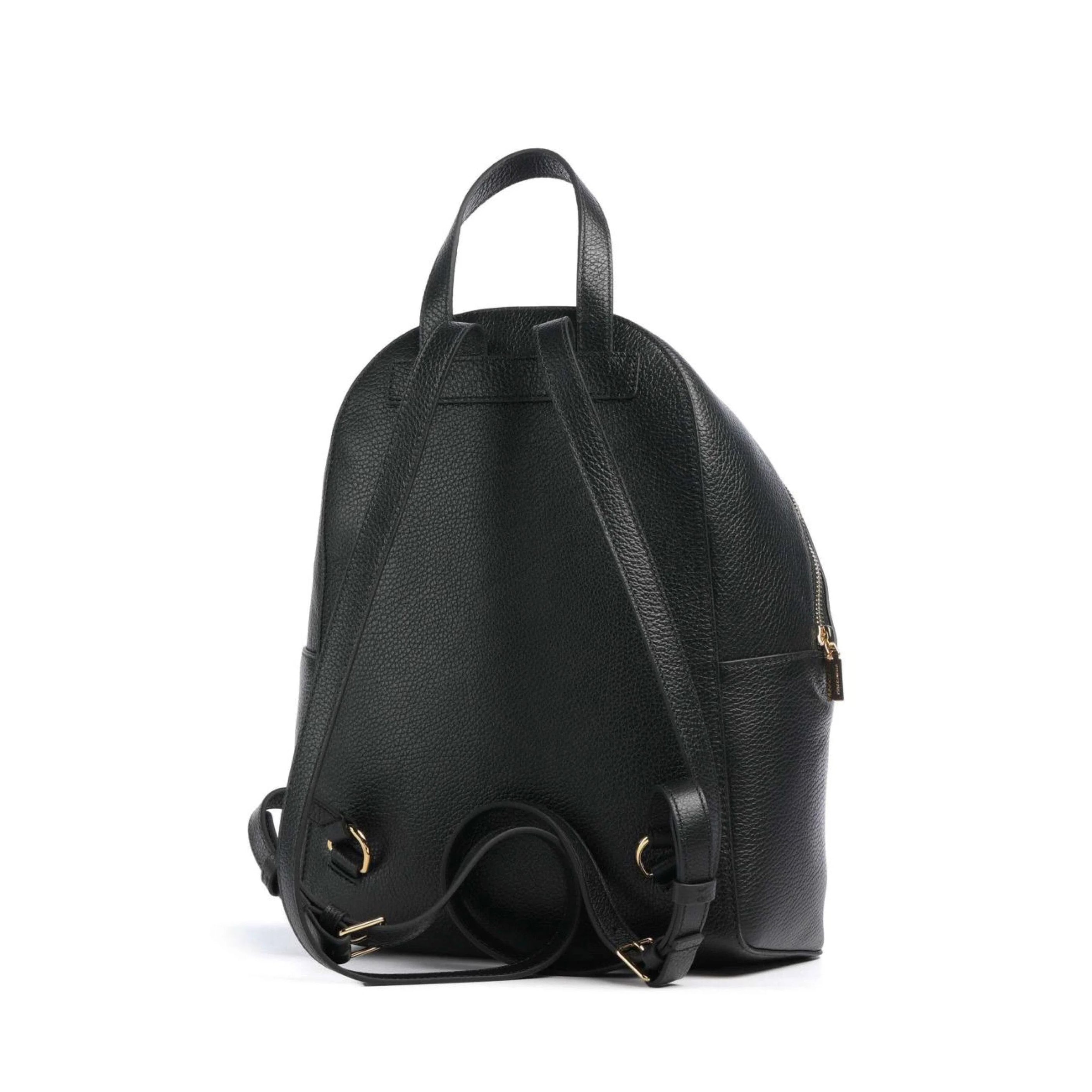 Coccinelle Zaino Donna Nero, In Vera Pelle, Beat Generation