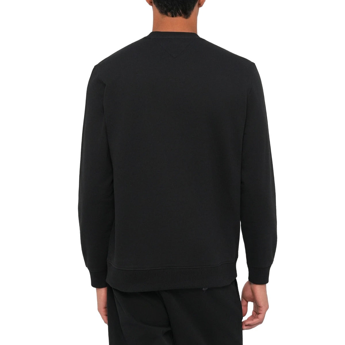 Tommy Hilfiger Felpa Maniche Lunghe Uomo Nera Stampa Logo Felpe nero - vista 2