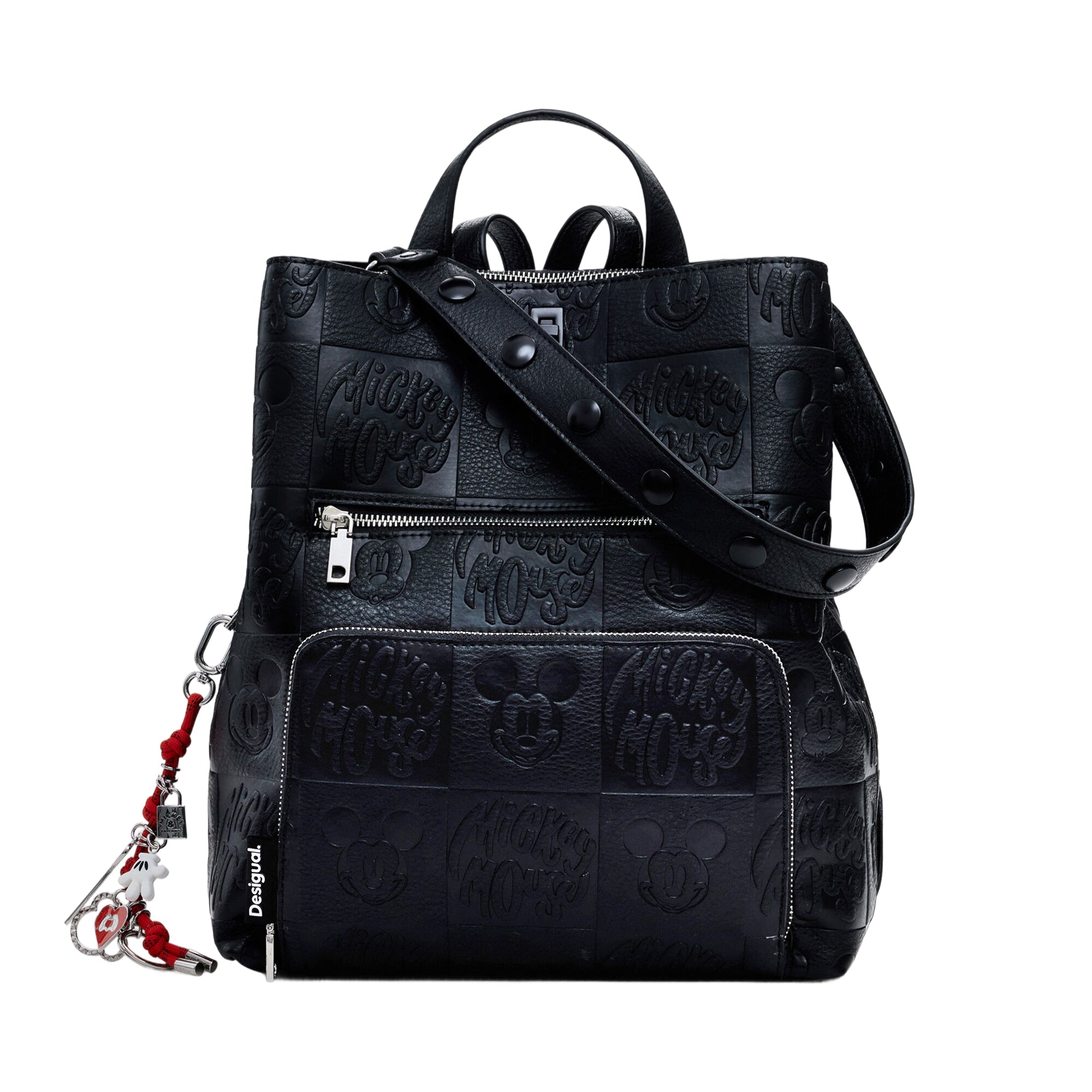 DESIGUAL Zaino Donna Nero Mickey Sumy Allargabile