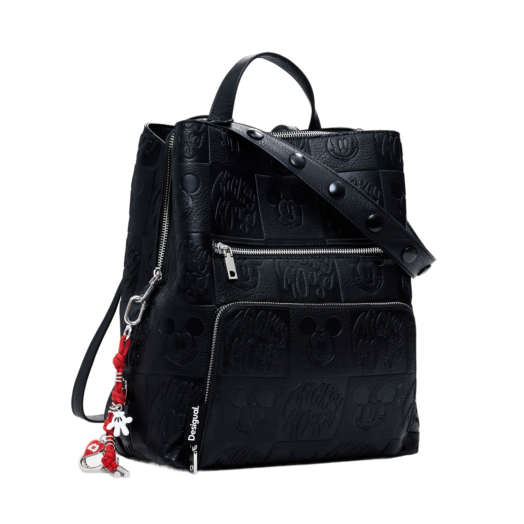 DESIGUAL Zaino Donna Nero Mickey Sumy Allargabile