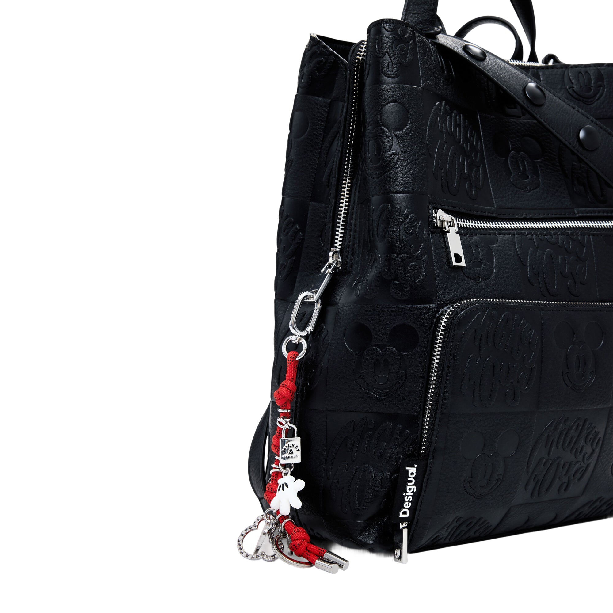 DESIGUAL Zaino Donna Nero Mickey Sumy Allargabile