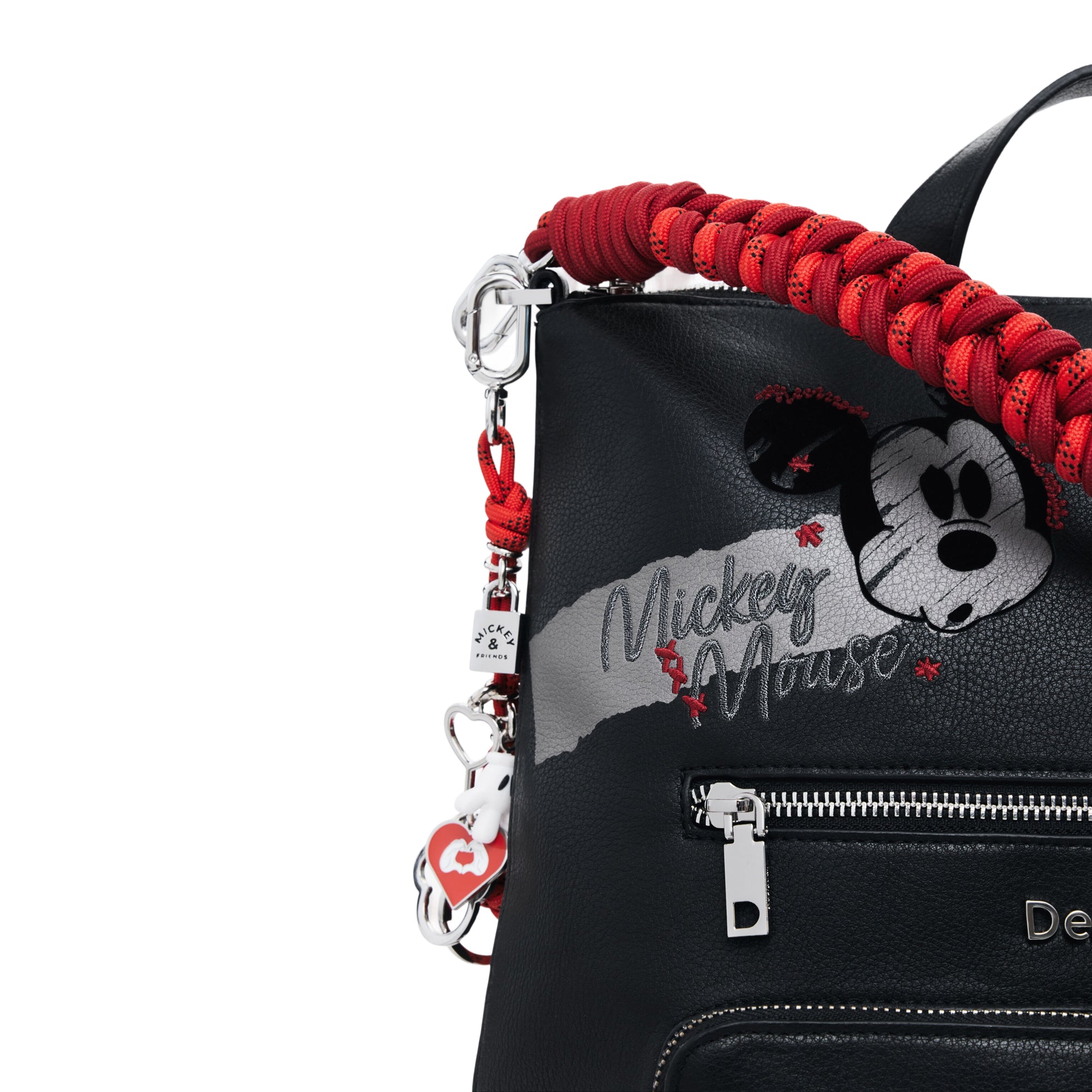 DESIGUAL Zaino Donna Nero Mickey Rock Pretoria
