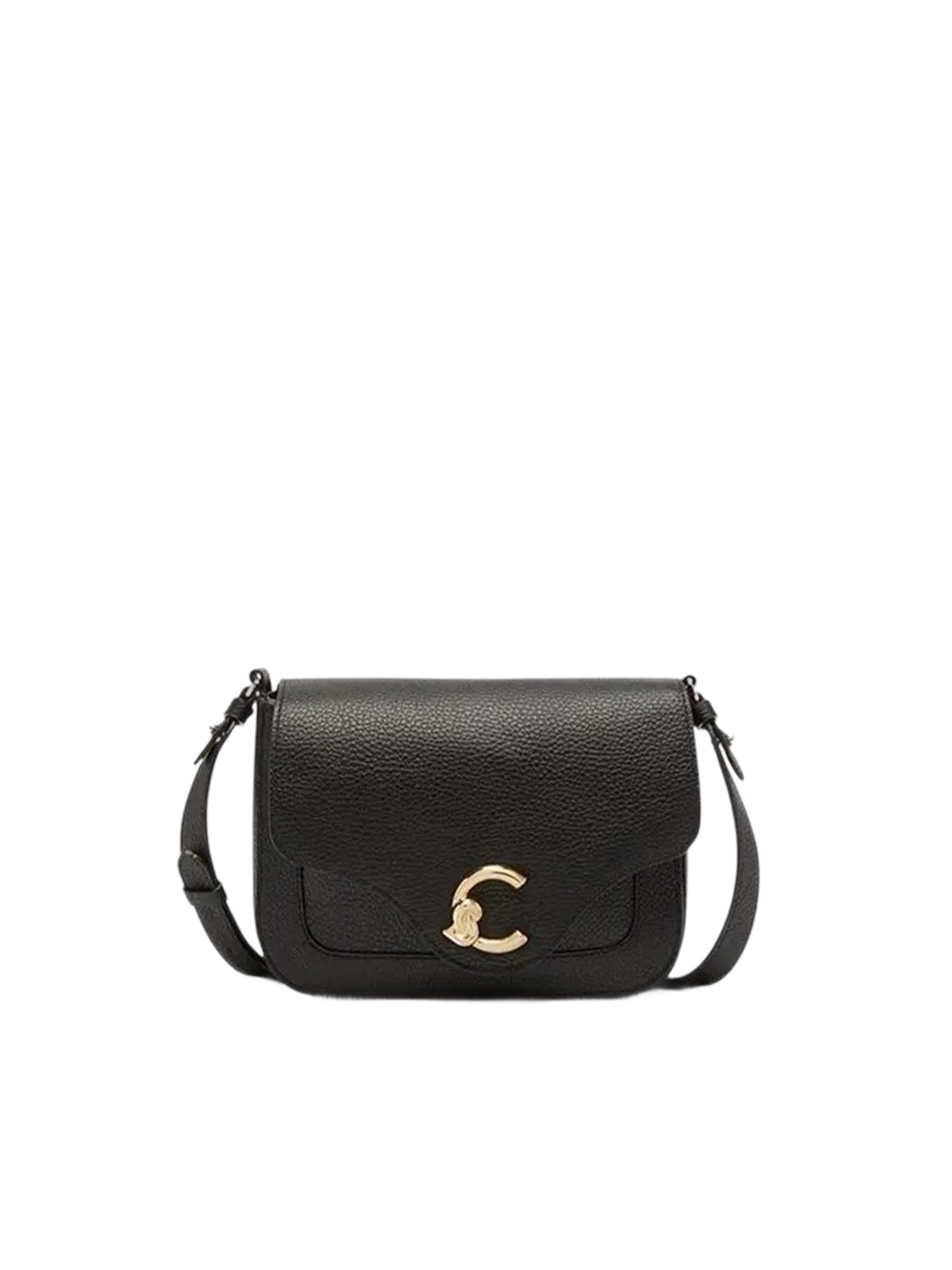 COCCINELLE Borsa Donna a Tracolla Nera, In Vera Pelle, C-Me Small