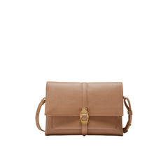 COCCINELLE Sac Femme Marron avec Bandoulière Réglable, en Cuir Véritable, Dorian Small