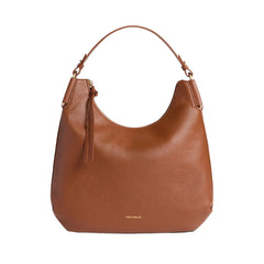 COCCINELLE Borsa Donna a Spalla Marrone Rebekka Small in Vera Pelle