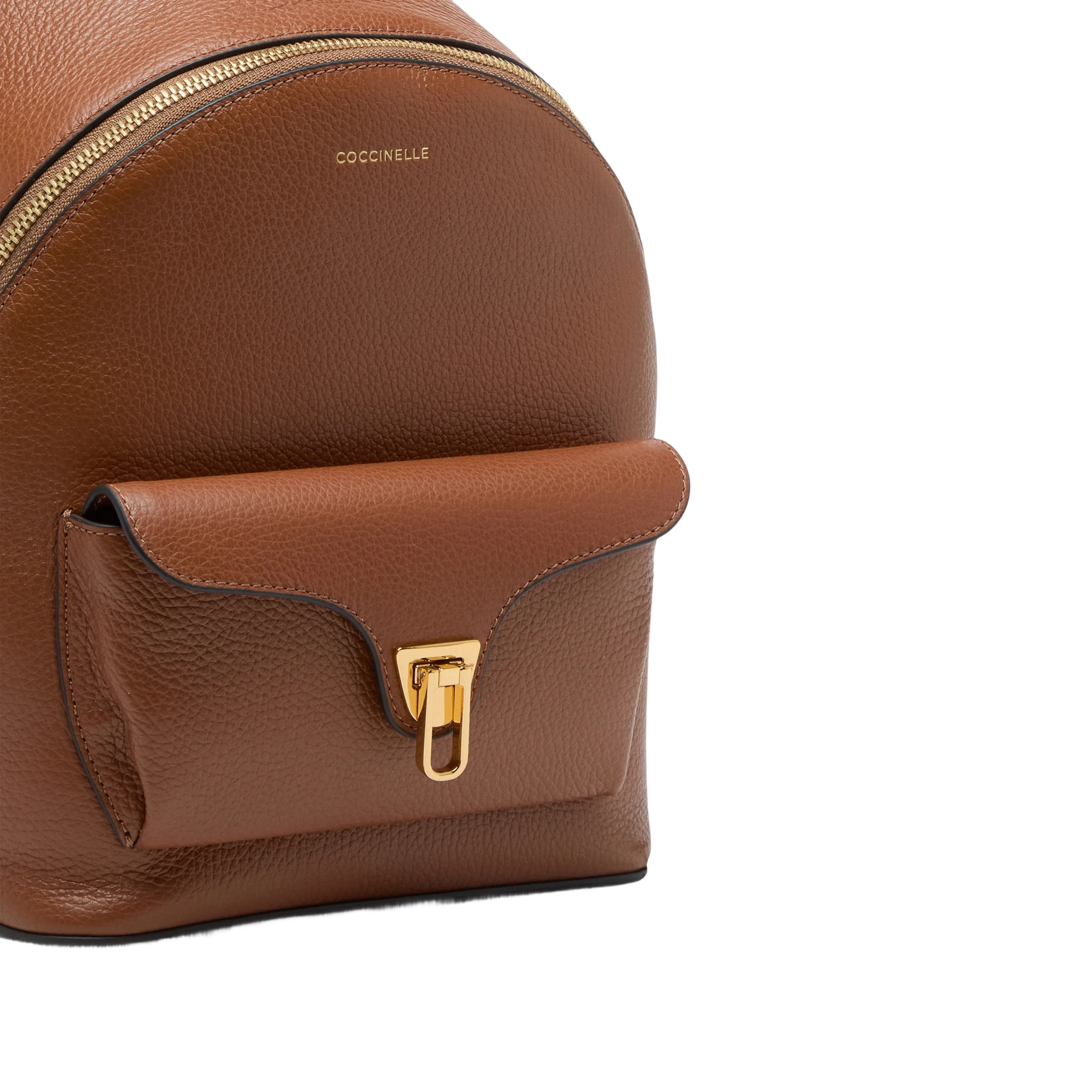 COCCINELLE Zaino Donna Marrone Beat Generation in Vera Pelle