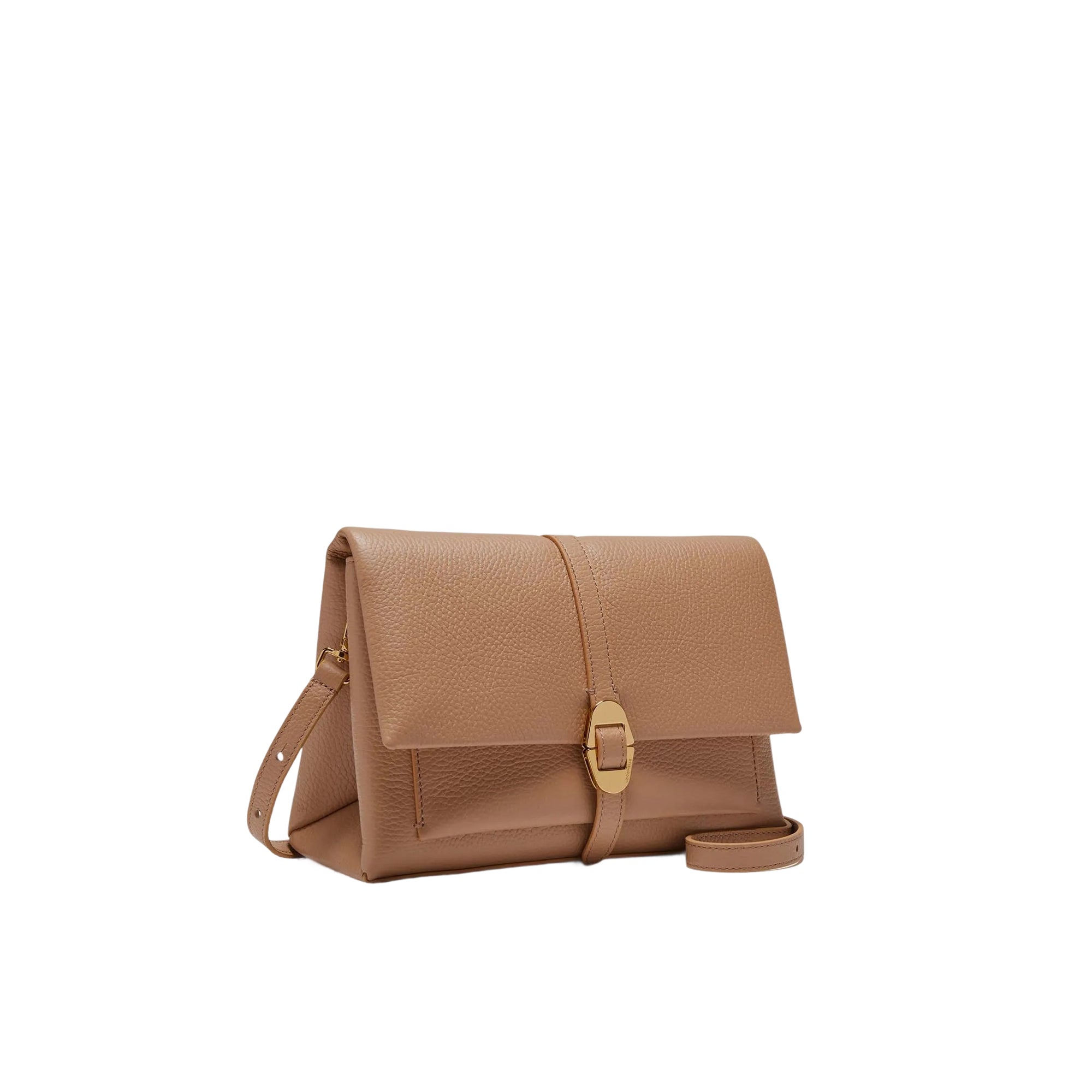COCCINELLE Borsa Donna Marrone con Tracolla Regolabile, In Vera Pelle, Dorian Small