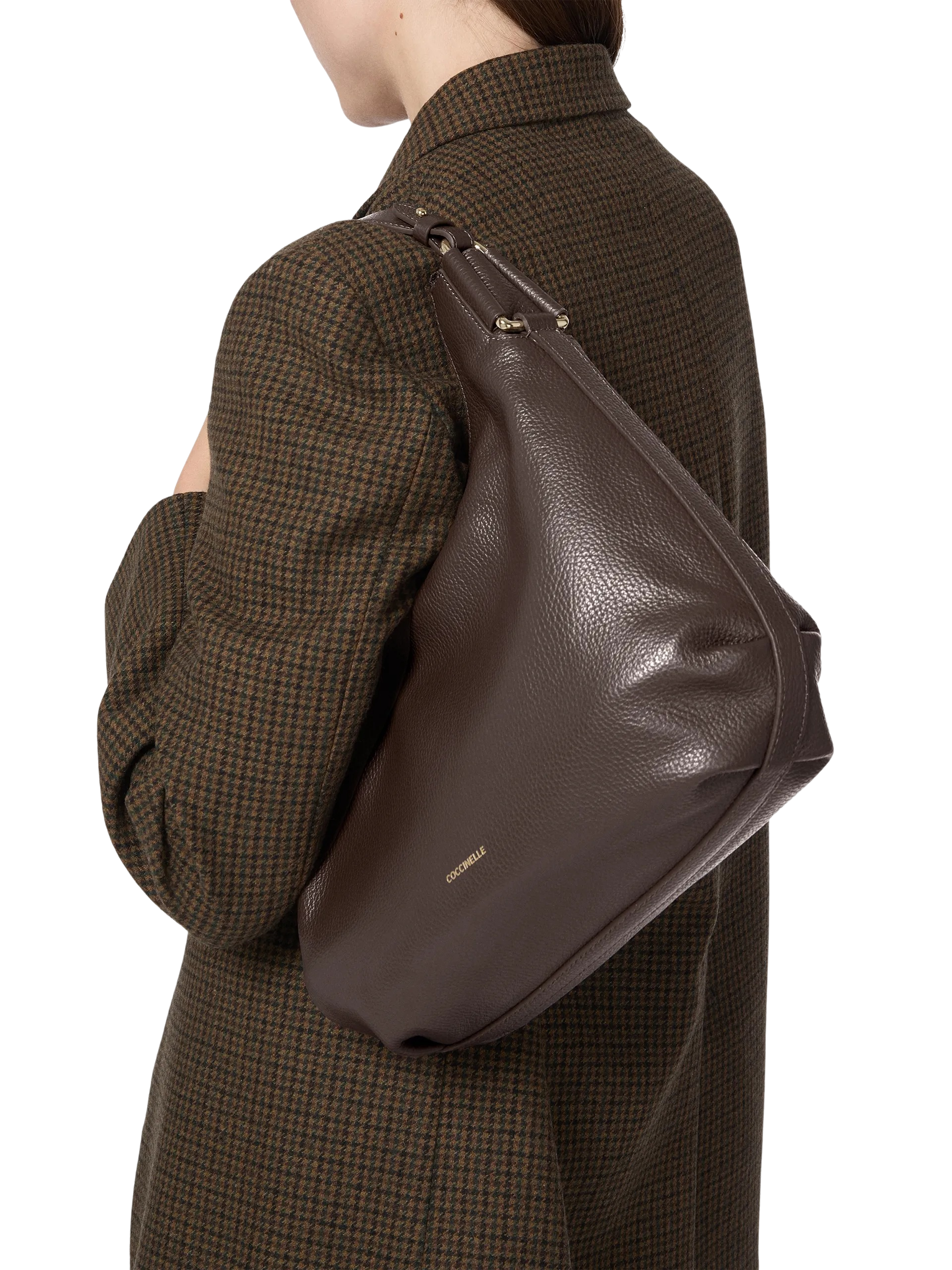 COCCINELLE Borsa Donna a Spalla Rossa Rebekka Small in Vera Pelle